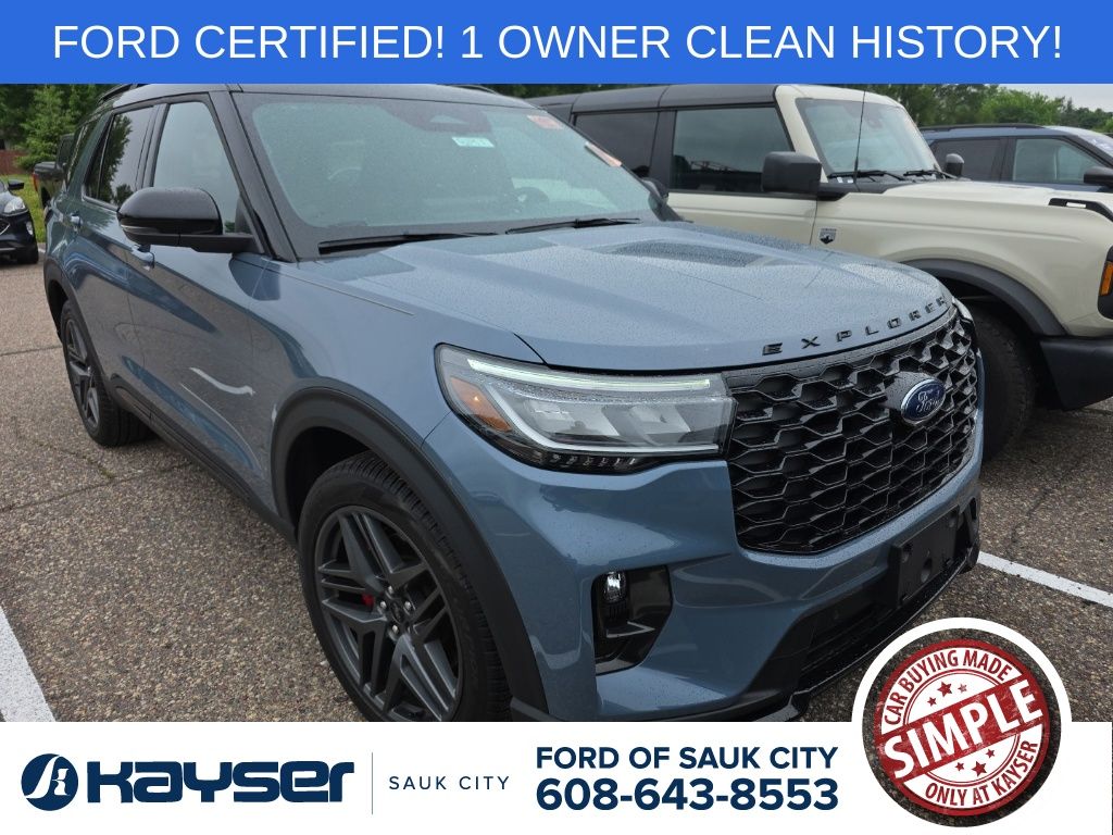Vapor Blue 2025 Ford Explorer SUV / Crossover All-Wheel Drive Automatic