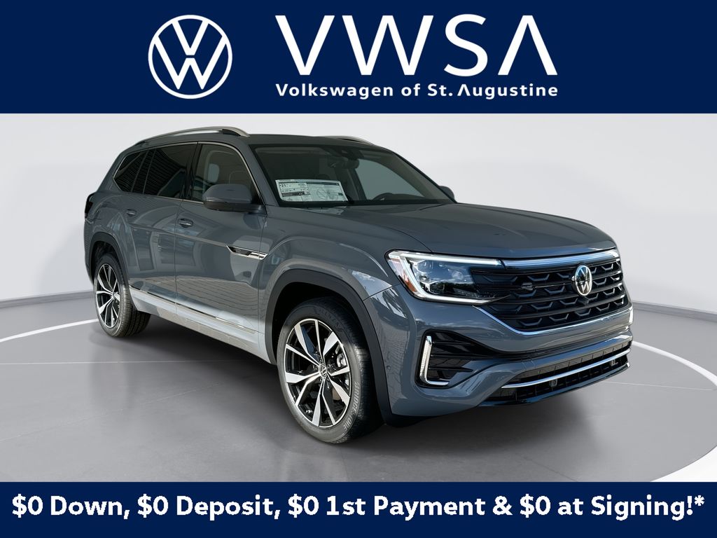 Pure Gray 2026 Volkswagen Atlas SUV / Crossover All-Wheel Drive 8-Speed Automatic