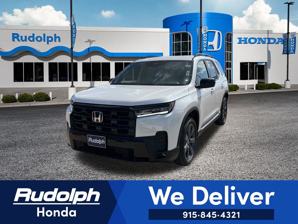 Platinum White 2026 Honda Pilot SUV / Crossover Front-Wheel Drive Automatic