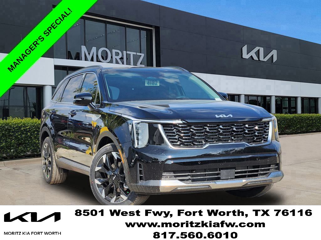 Ebony Black 2026 Kia Sorento EX FWD SUV / Crossover Front-Wheel Drive 8-Speed Dual Clutch