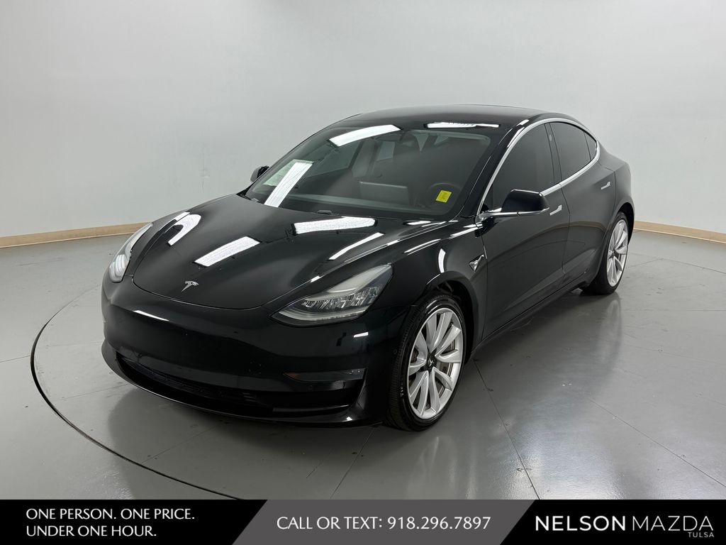 Black 2018 Tesla Model 3 Sedan All-Wheel Drive 1-Speed Automatic