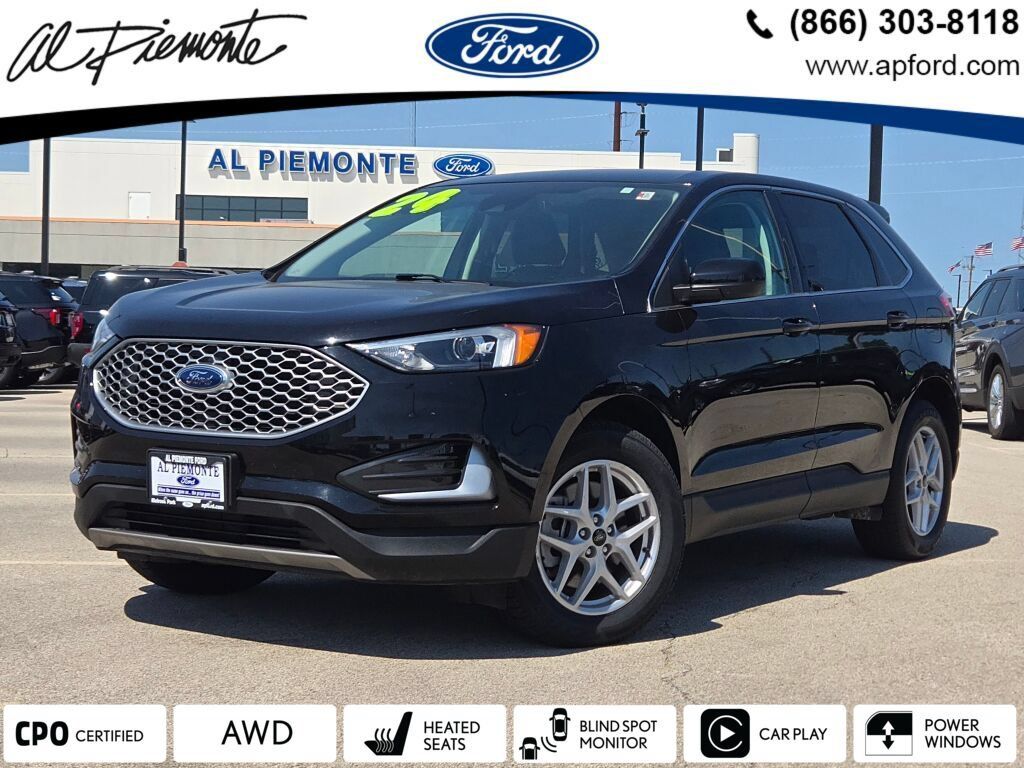 Black Metallic 2024 Ford Edge SUV / Crossover All-Wheel Drive 8-Speed Automatic