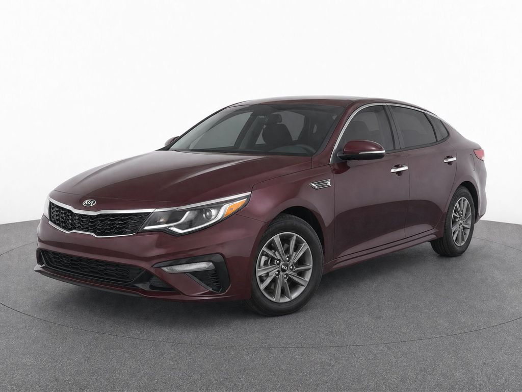 Red (Sangria) 2020 Kia Optima Sedan Front-Wheel Drive 6-Speed Automatic