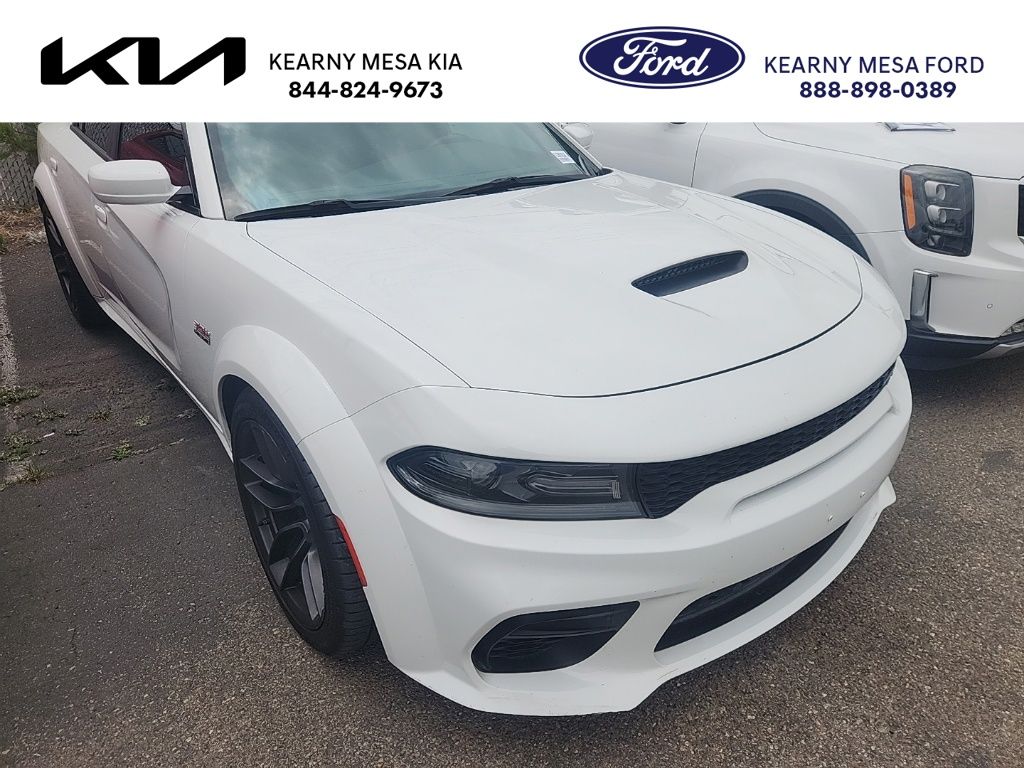 White Knuckle Clearcoat 2021 Dodge Charger Scat Pack Widebody RWD Sedan Rear-Wheel Drive 8-Speed Automatic