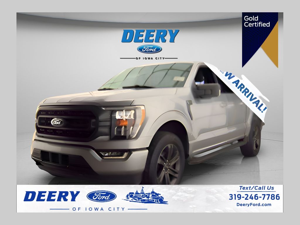 Iconic Silver Metallic 2023 Ford F-150 Pickup Truck Four-Wheel Drive Automatic