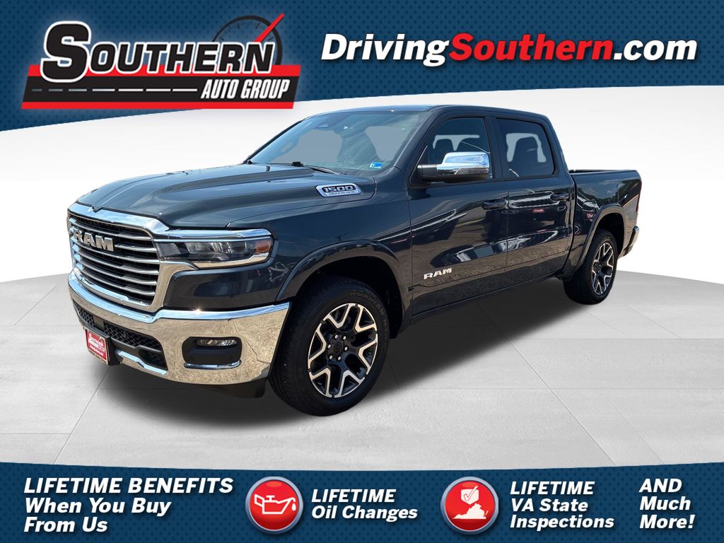 Forged Blue Metallic 2026 RAM 1500 Pickup Truck Four-Wheel Drive 8-Speed Automatic