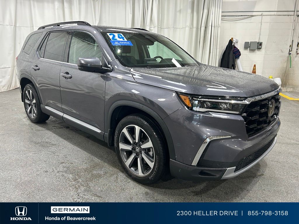 Gray (Modern Steel Metallic) 2024 Honda Pilot SUV / Crossover All-Wheel Drive Automatic