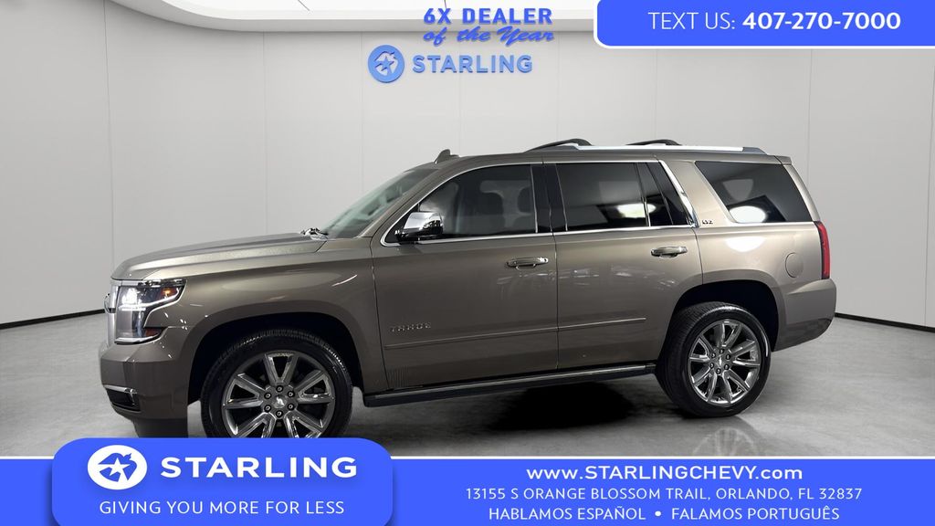 Brownstone Metallic 2016 Chevrolet Tahoe LTZ 4WD SUV / Crossover Four-Wheel Drive 6-Speed Automatic Overdrive