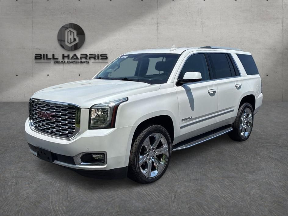 White Frost Tricoat 2018 GMC Yukon Denali 4WD SUV / Crossover Four-Wheel Drive
