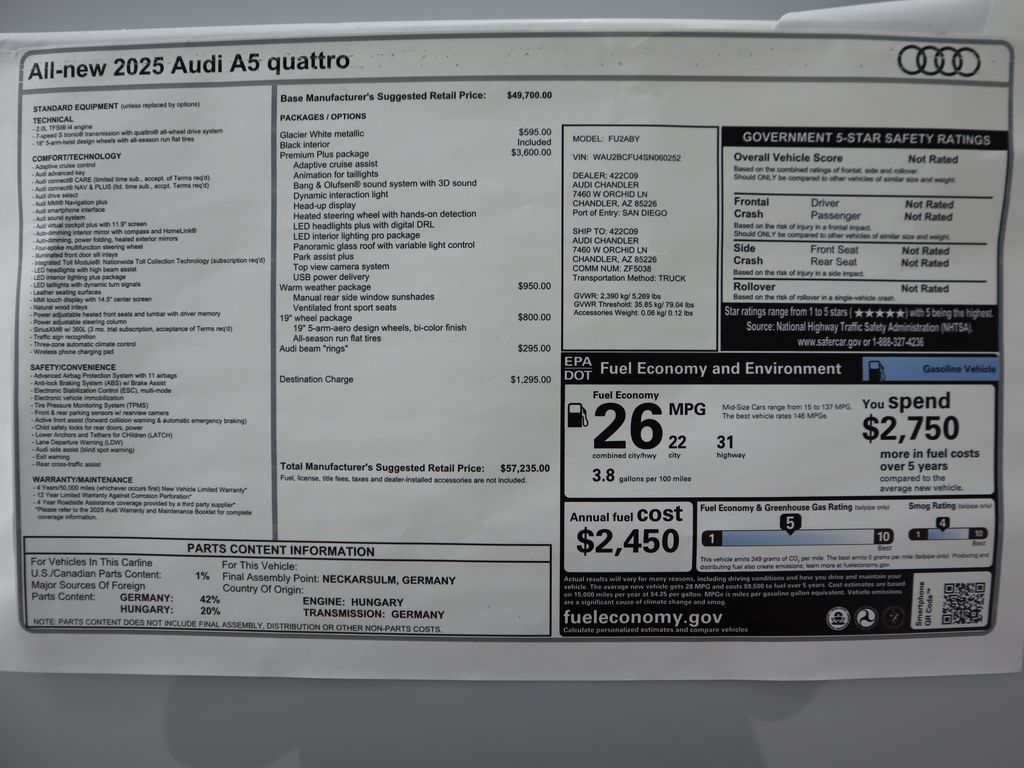 Thumbnail: 2025 Audi A5 - 9