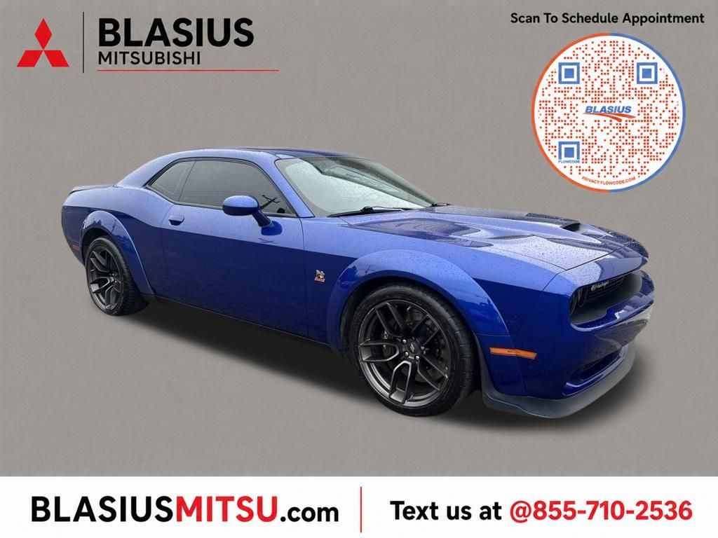 Indigo Blue 2021 Dodge Challenger Coupe Rear-Wheel Drive 6-Speed Manual