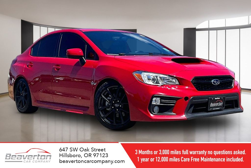 Pure Red 2021 Subaru WRX Sedan All-Wheel Drive 6-Speed Manual