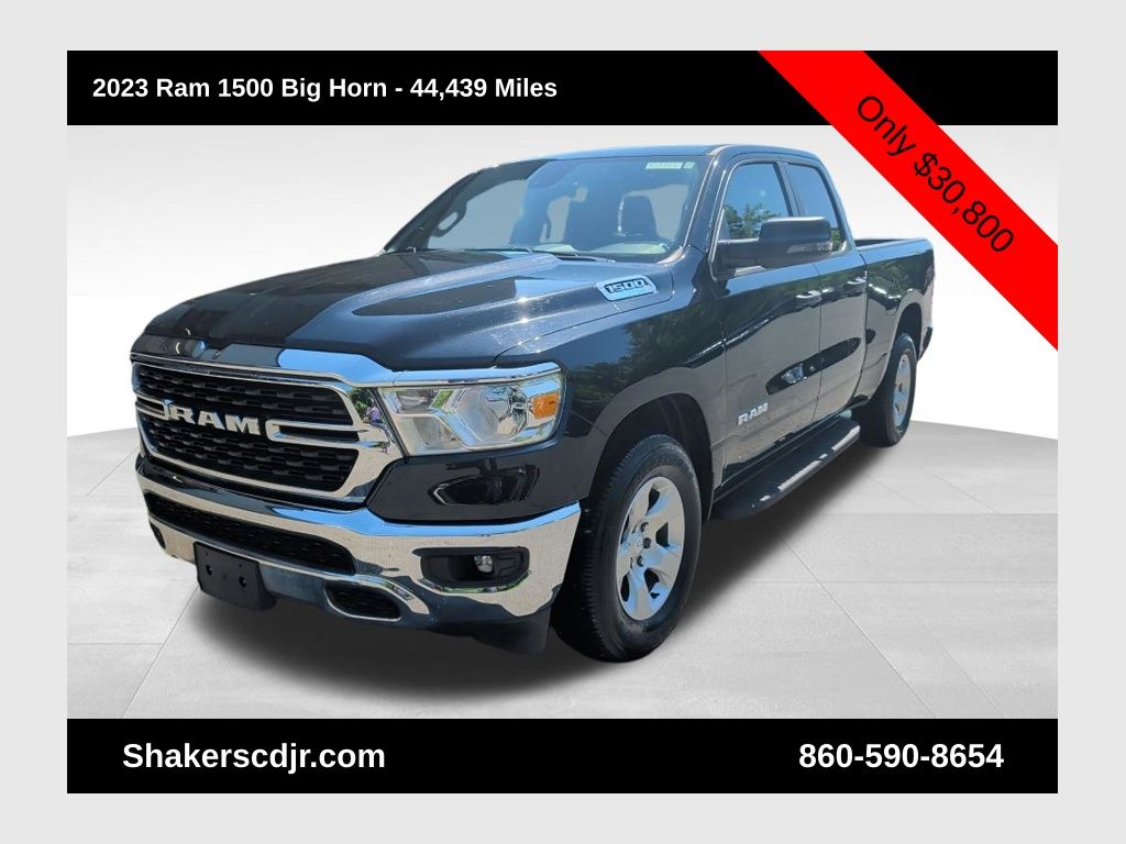 Diamond Black Crystal Pearlcoat 2023 RAM 1500 Pickup Truck Four-Wheel Drive 8-Speed Automatic
