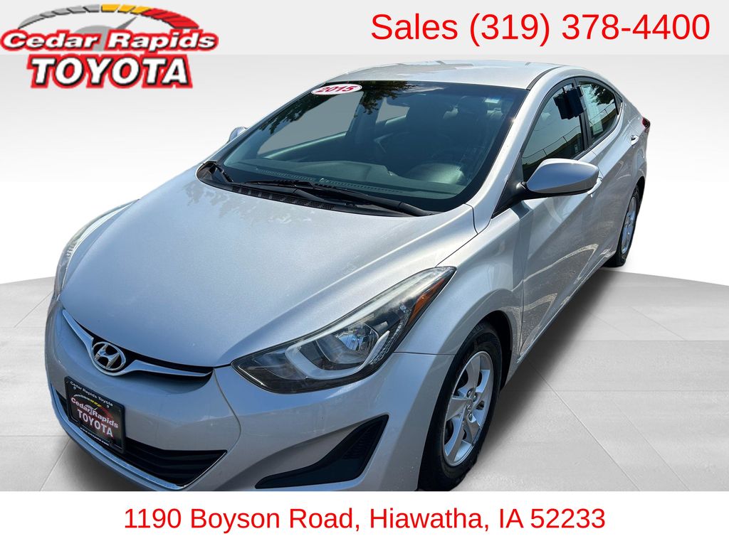 Silver 2015 Hyundai Elantra Sedan Front-Wheel Drive 6-Speed Automatic