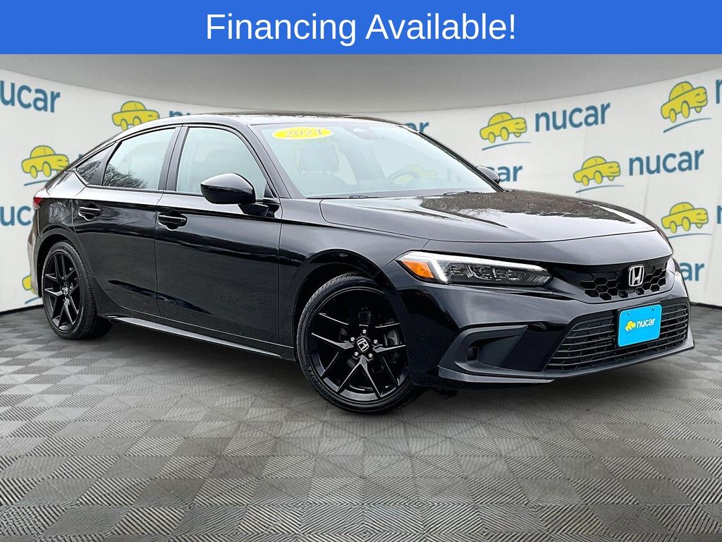 Black 2024 Honda Civic Hatchback Sport FWD Hatchback Front-Wheel Drive Continuously Variable Transmission