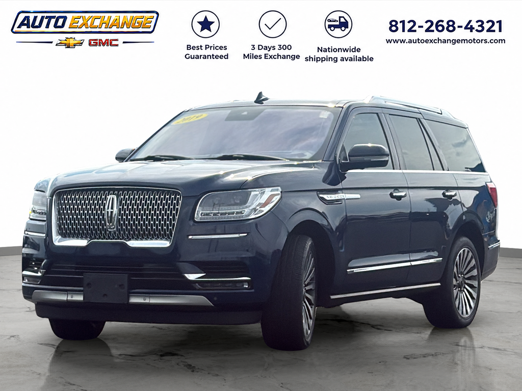 Blue 2019 Lincoln Navigator SUV / Crossover Four-Wheel Drive Automatic