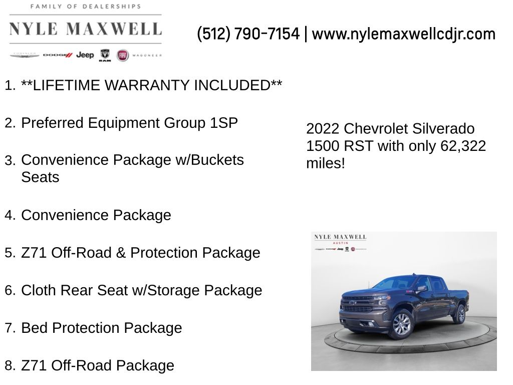 Used Car 2022 Chevrolet Silverado 1500 Ltd  Rst For Sale Under $40,000 In Austin, Texas