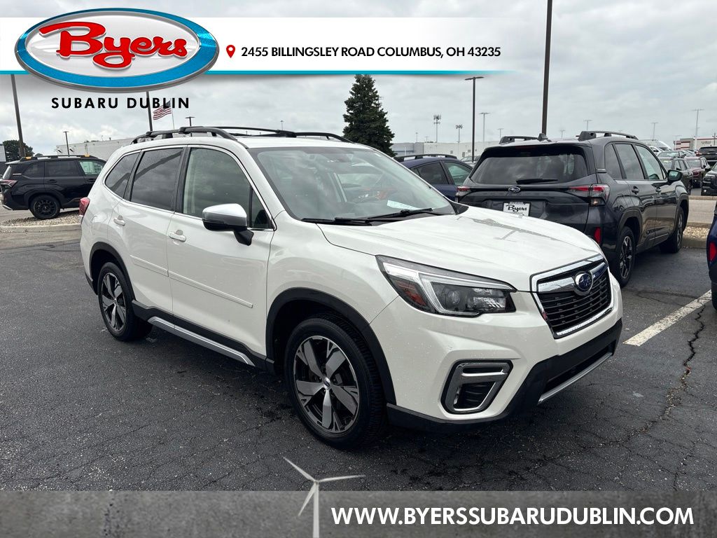 Crystal White Pearl 2021 Subaru Forester SUV / Crossover All-Wheel Drive Continuously Variable Transmission