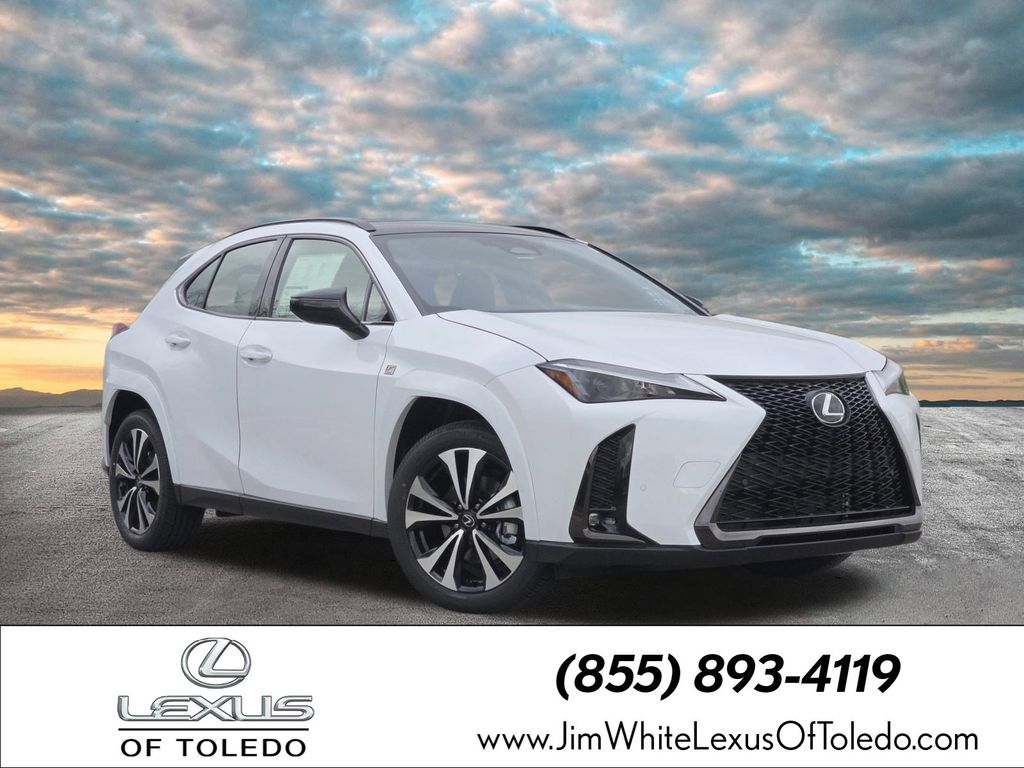 Ultra White/Obsidian 2026 Lexus UX Hybrid 300h F Sport Design AWD SUV / Crossover All-Wheel Drive Continuously Variable Transmission