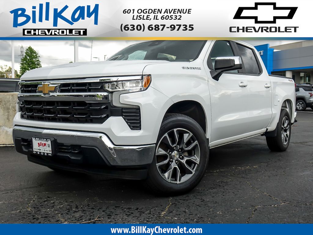 Summit White 2022 Chevrolet Silverado 1500 Pickup Truck Four-Wheel Drive 8-Speed Automatic