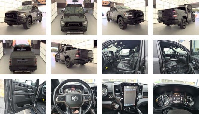 Gray (Granite Crystal Metallic Clearcoat) 2022 RAM 1500 Pickup Truck Four-Wheel Drive 8-Speed Automatic