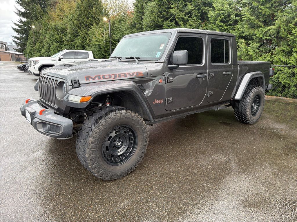 Gray (Granite Crystal Metallic Clearcoat) 2020 Jeep Gladiator Mojave Crew Cab 4WD Pickup Truck Four-Wheel Drive 8-Speed Automatic