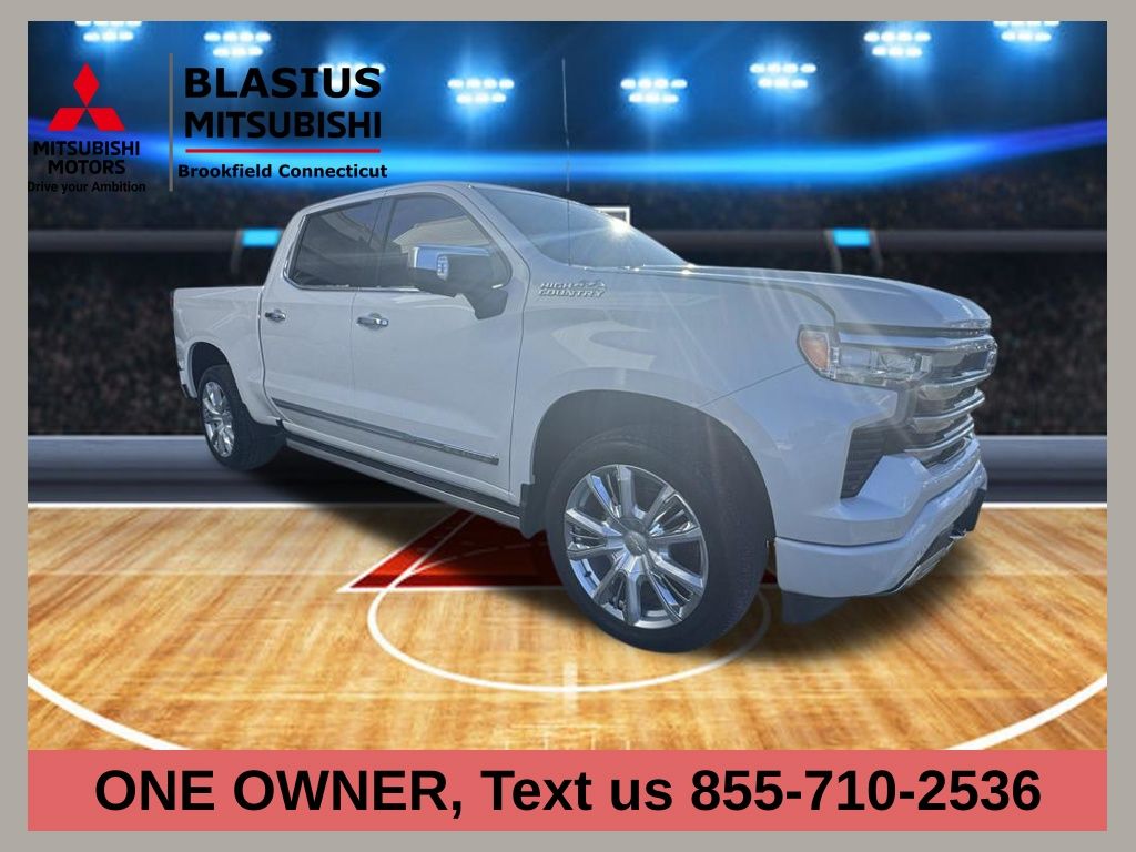Pearl 2023 Chevrolet Silverado 1500 High Country Crew Cab 4WD Pickup Truck Four-Wheel Drive Automatic