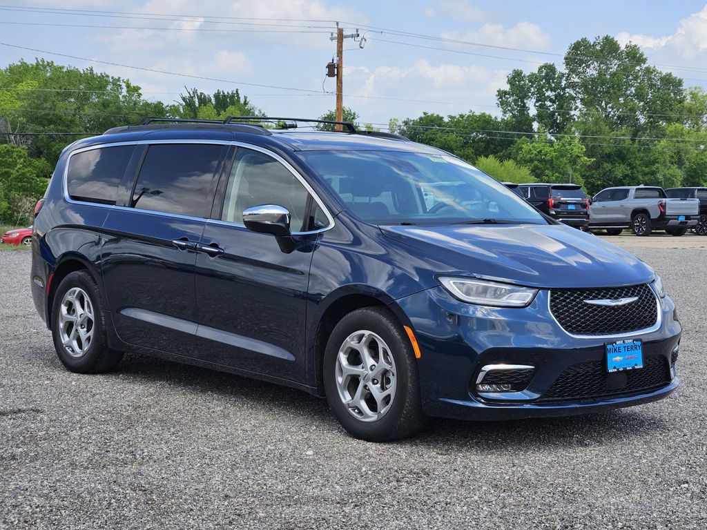 Blue Pearl 2023 Chrysler Pacifica Limited FWD Minivan Front-Wheel Drive 9-Speed Automatic