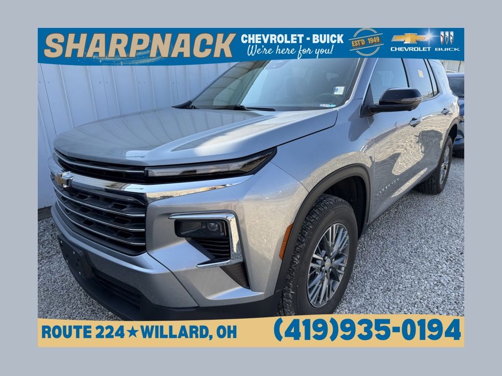 Sterling Gray Metallic 2025 Chevrolet Traverse SUV / Crossover Four-Wheel Drive 8-Speed Automatic