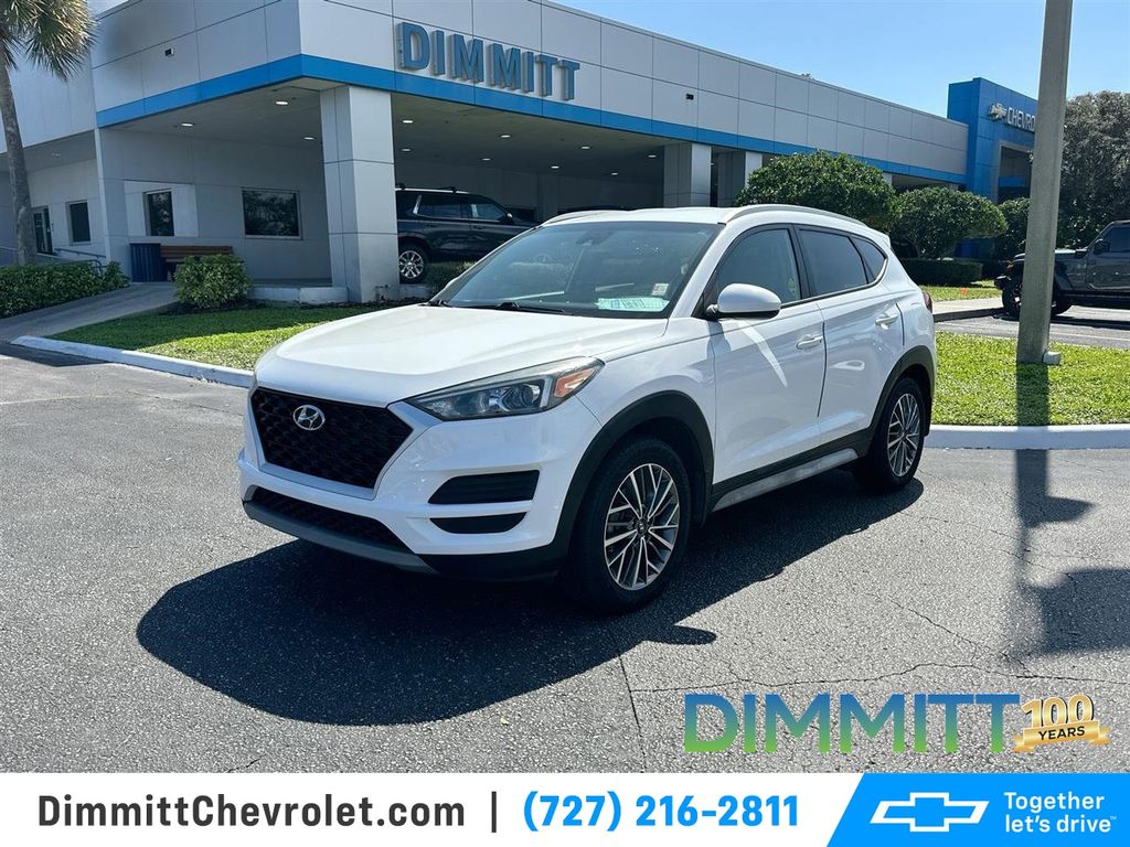 Winter White 2020 Hyundai Tucson SEL FWD SUV / Crossover Front-Wheel Drive 6-Speed Automatic