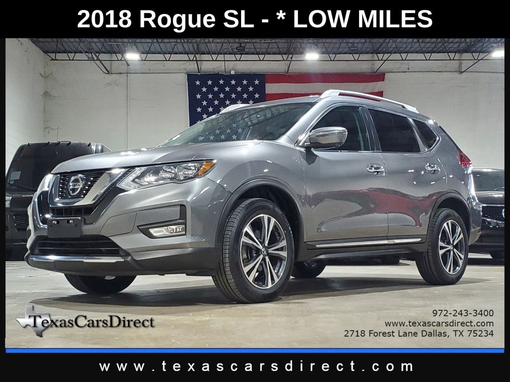 Gray (Gun Metallic) 2018 Nissan Rogue SUV / Crossover All-Wheel Drive Continuously Variable Transmission
