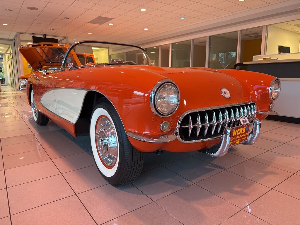 Orange 1956 Chevrolet Corvette Coupe Automatic