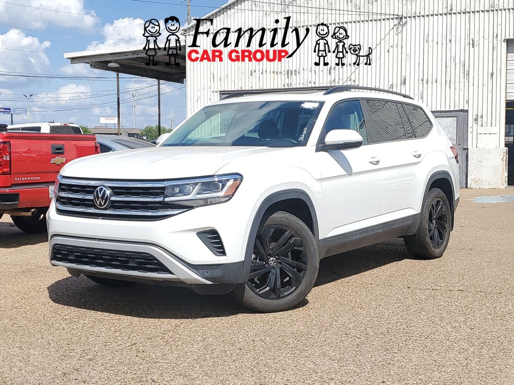 Pure White 2023 Volkswagen Atlas 8-Speed Automatic