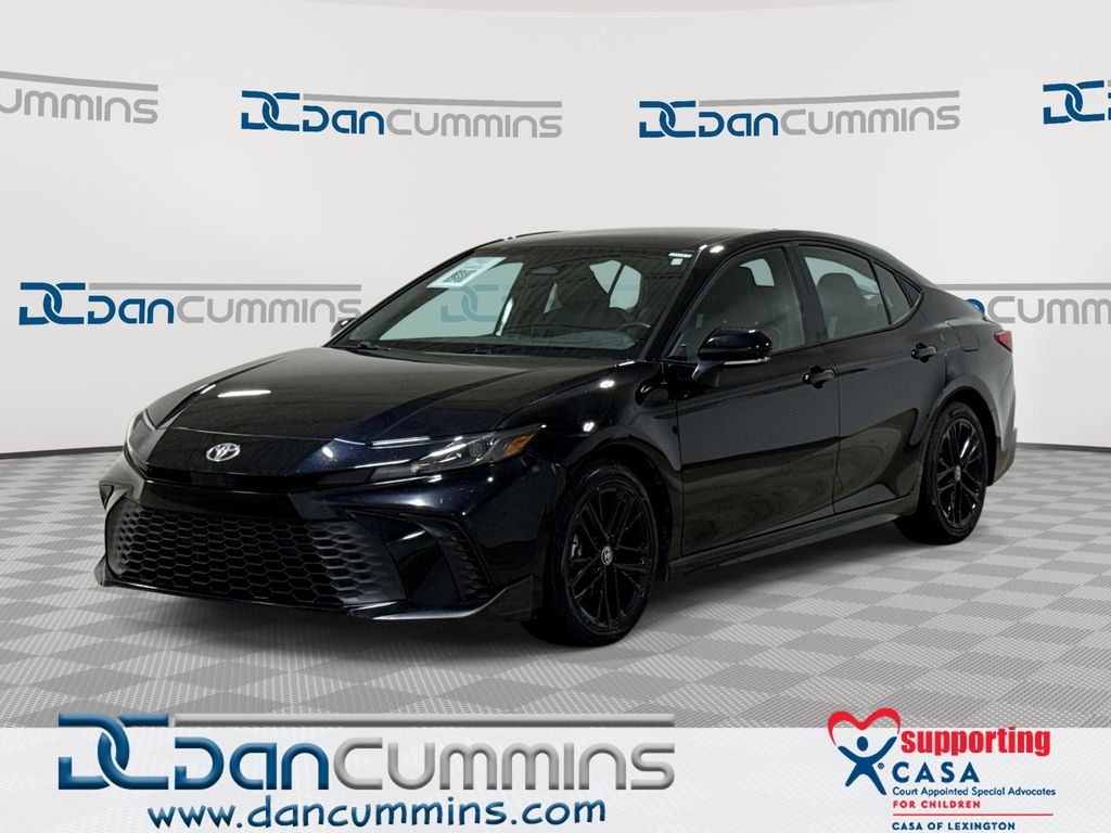 Midnight Black Metallic 2025 Toyota Camry Sedan Front-Wheel Drive Continuously Variable Transmission