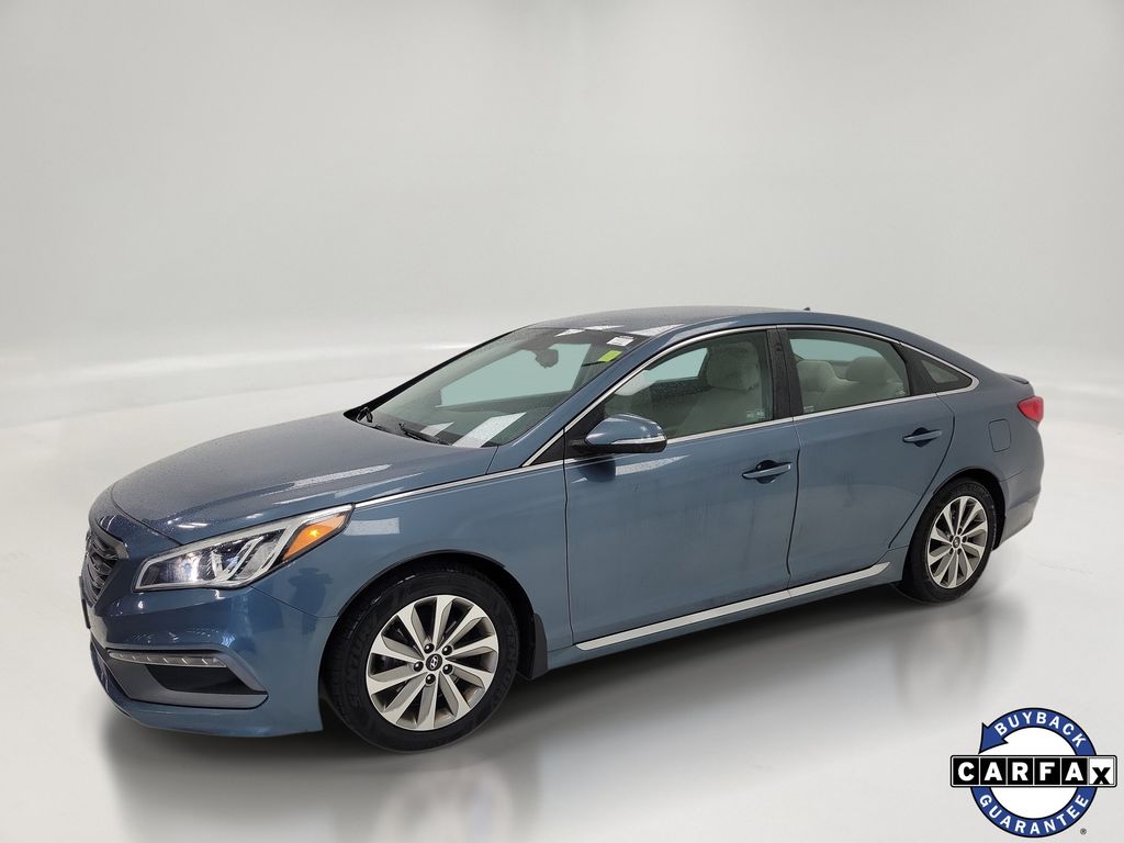 Nouveau Blue 2015 Hyundai Sonata Sedan Front-Wheel Drive 6-Speed Automatic
