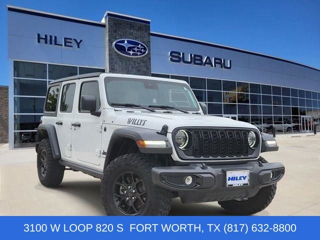 Bright White Clearcoat 2024 Jeep Wrangler SUV / Crossover Four-Wheel Drive 8-Speed Automatic
