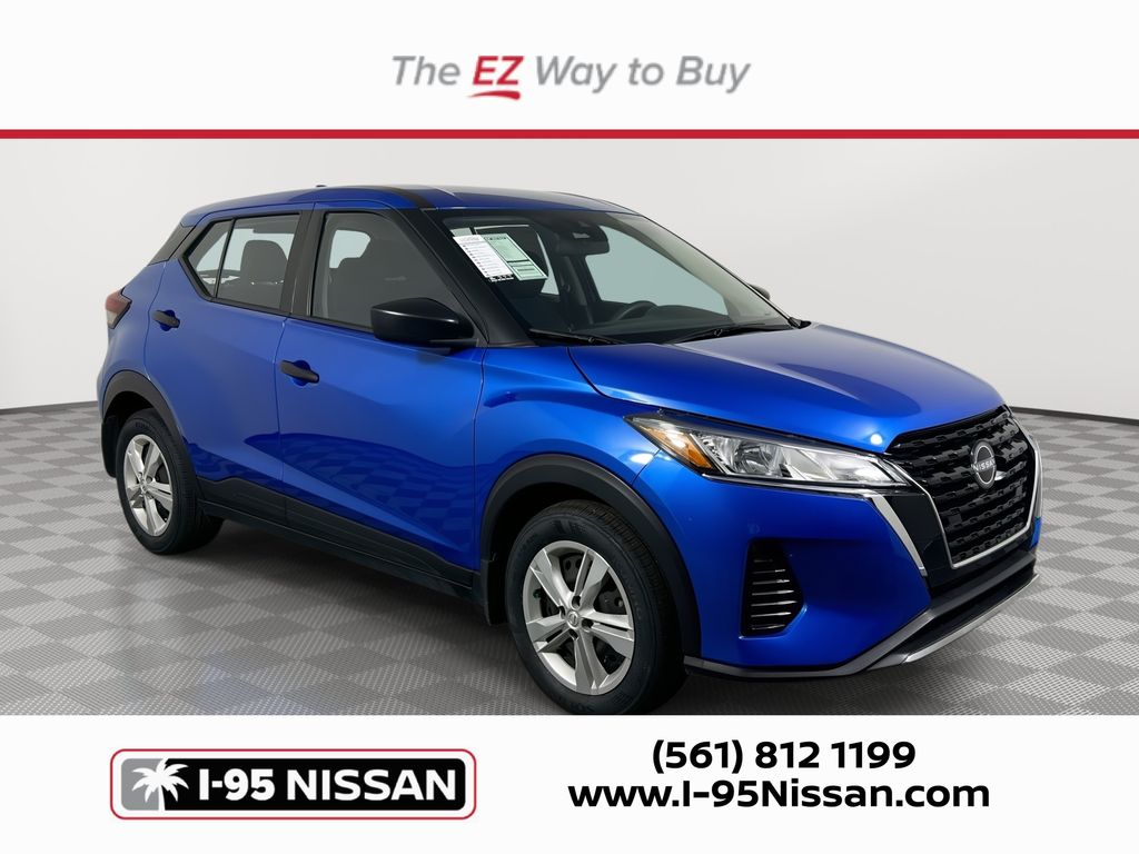 Electric Blue Metallic 2024 Nissan Kicks S FWD SUV / Crossover Front-Wheel Drive Continuously Variable Transmission