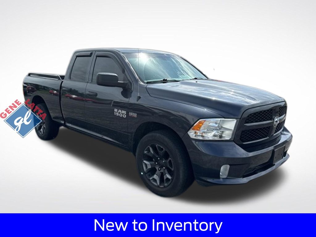 Gray (Maximum Steel Metallic Clearcoat) 2018 RAM 1500 Express Quad Cab 4WD Pickup Truck Four-Wheel Drive 8-Speed Automatic