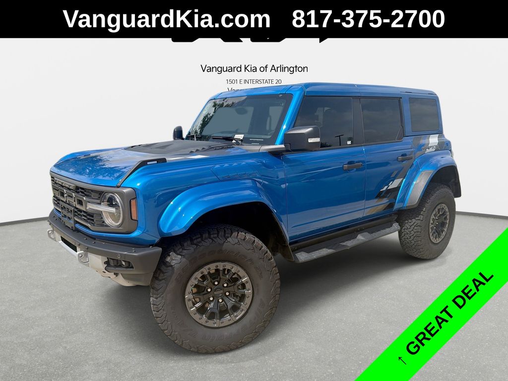Velocity Blue Metallic 2025 Ford Bronco Raptor SUV / Crossover Four-Wheel Drive Automatic