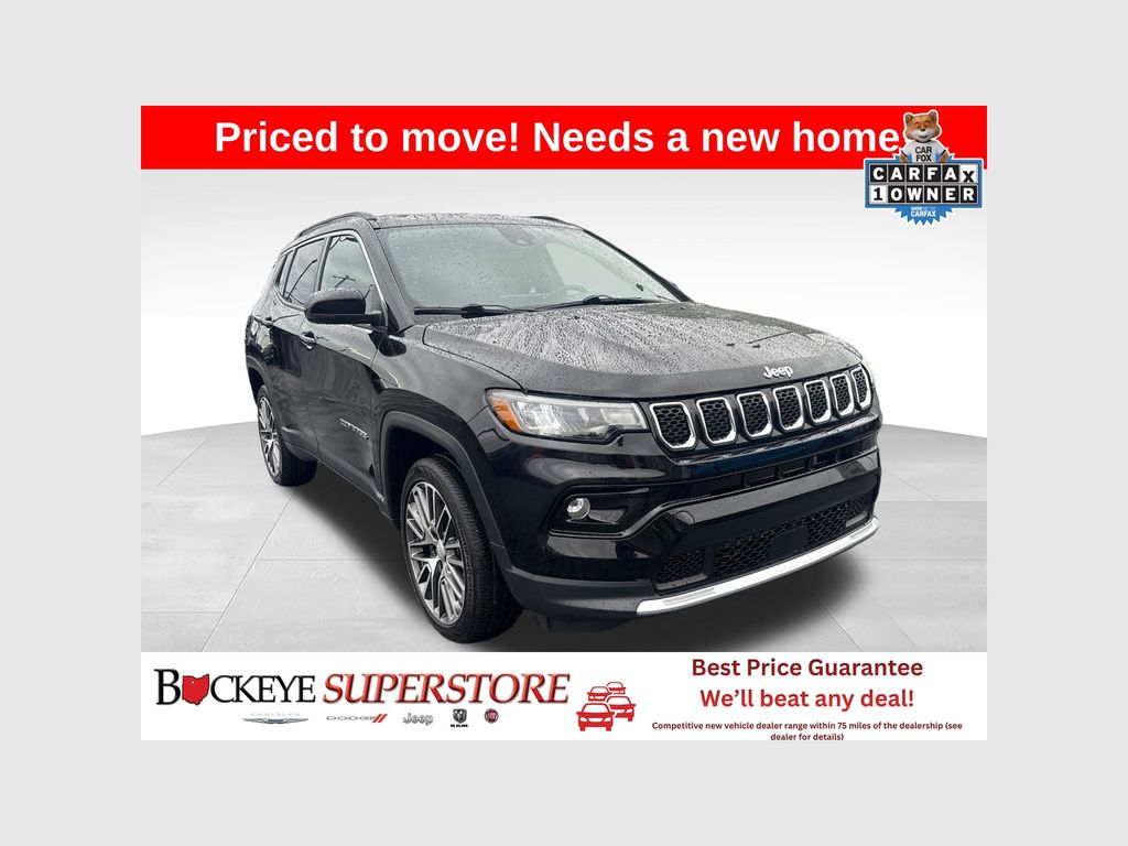 Diamond Black 2023 Jeep Compass SUV / Crossover Four-Wheel Drive 8-Speed Automatic