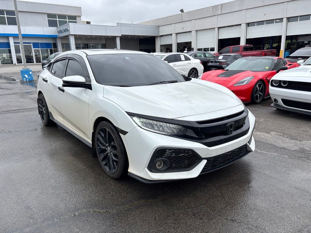 White 2020 Honda Civic Hatchback Hatchback Front-Wheel Drive Continuously Variable Transmission
