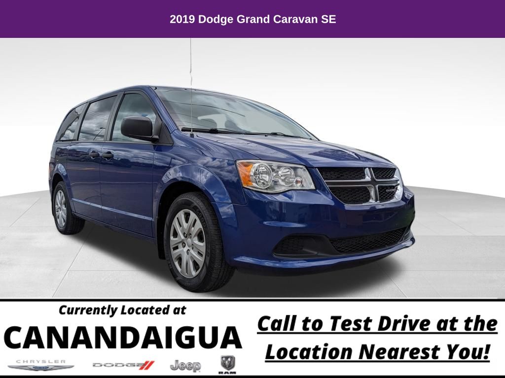 Indigo Blue Clearcoat 2019 Dodge Grand Caravan SE FWD Minivan Front-Wheel Drive 6-Speed Automatic