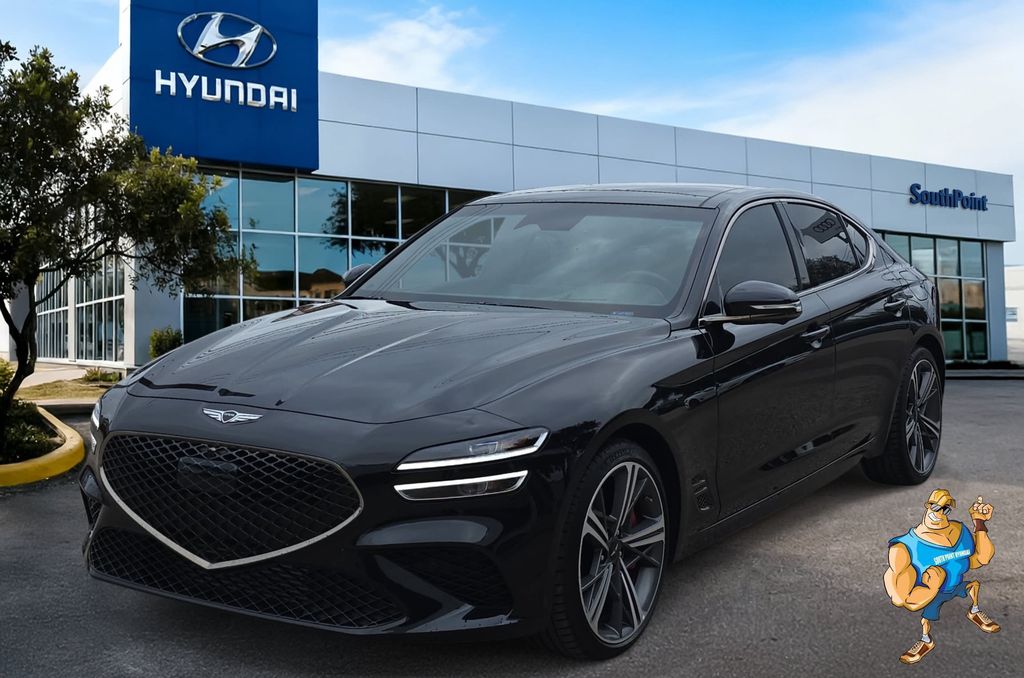 Black 2025 Genesis G70 Sedan Rear-Wheel Drive 8-Speed Automatic