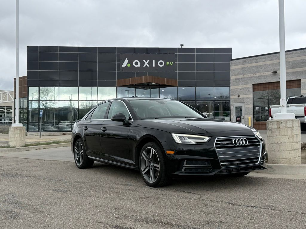 Brilliant Black 2018 Audi A4 2.0 TFSI quattro Premium Plus AWD Sedan All-Wheel Drive 7-Speed Automatic