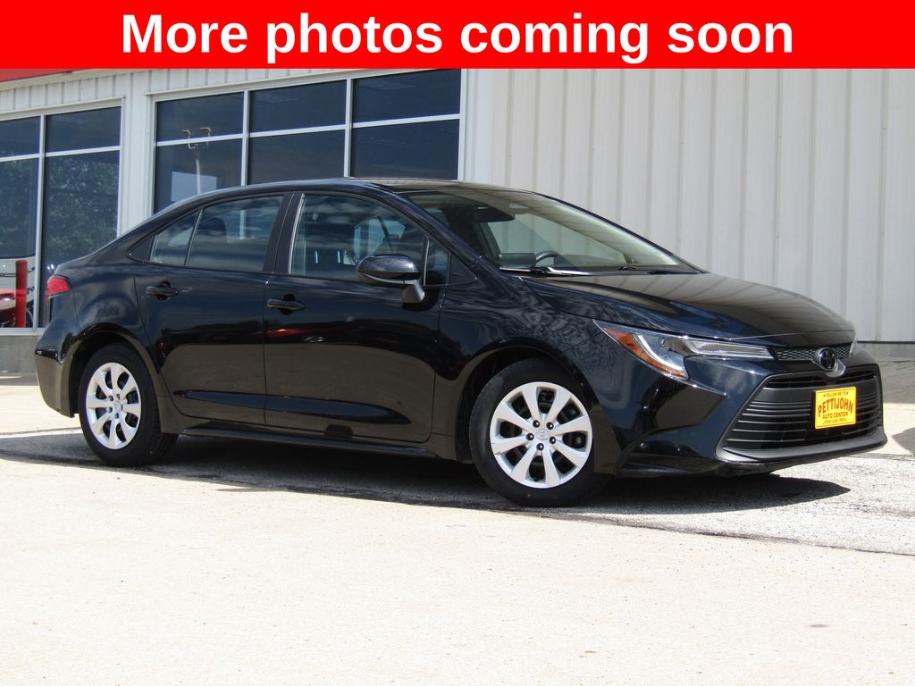 Midnight Black Metallic 2025 Toyota Corolla Sedan Front-Wheel Drive Continuously Variable Transmission