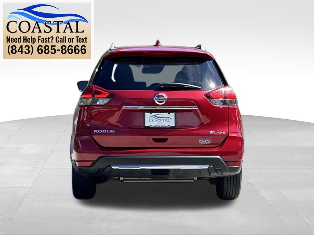 2017 Nissan Rogue SL Red at Coastal Chevrolet Cadillac