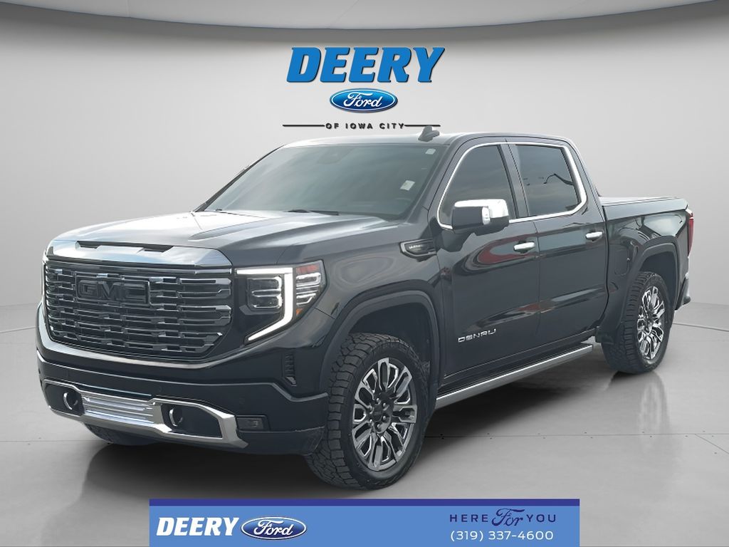 Onyx Black 2023 GMC Sierra 1500 Denali Ultimate Crew Cab 4WD Pickup Truck Four-Wheel Drive Automatic