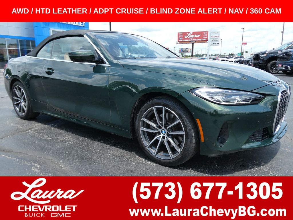 San Remo Green Metallic 2024 BMW 4 Series Convertible All-Wheel Drive 8-Speed Automatic