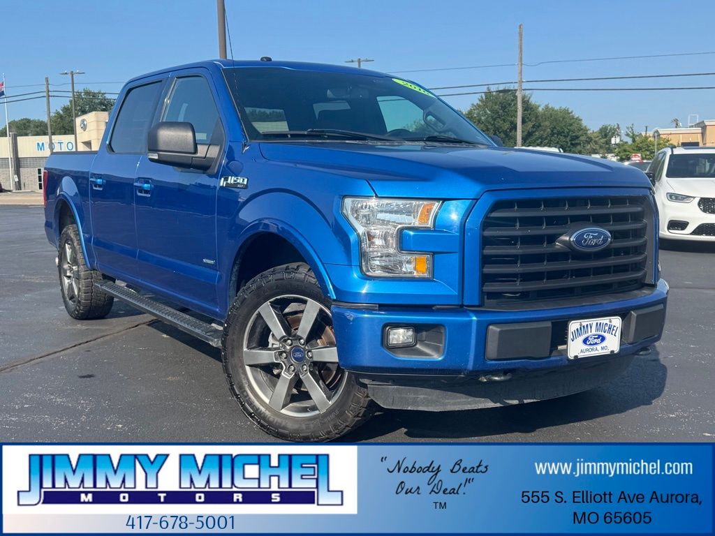 Blue Flame Metallic 2016 Ford F-150 Pickup Truck Four-Wheel Drive 6-Speed Automatic