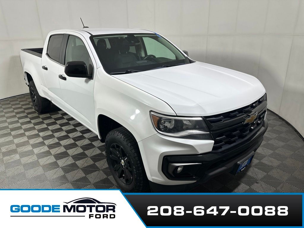 Summit White 2021 Chevrolet Colorado Pickup Truck Four-Wheel Drive 8-Speed Automatic